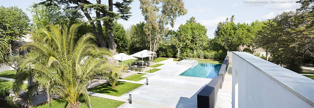 Piscine entretenue par notre équipe de piscinistes près de Montpellier